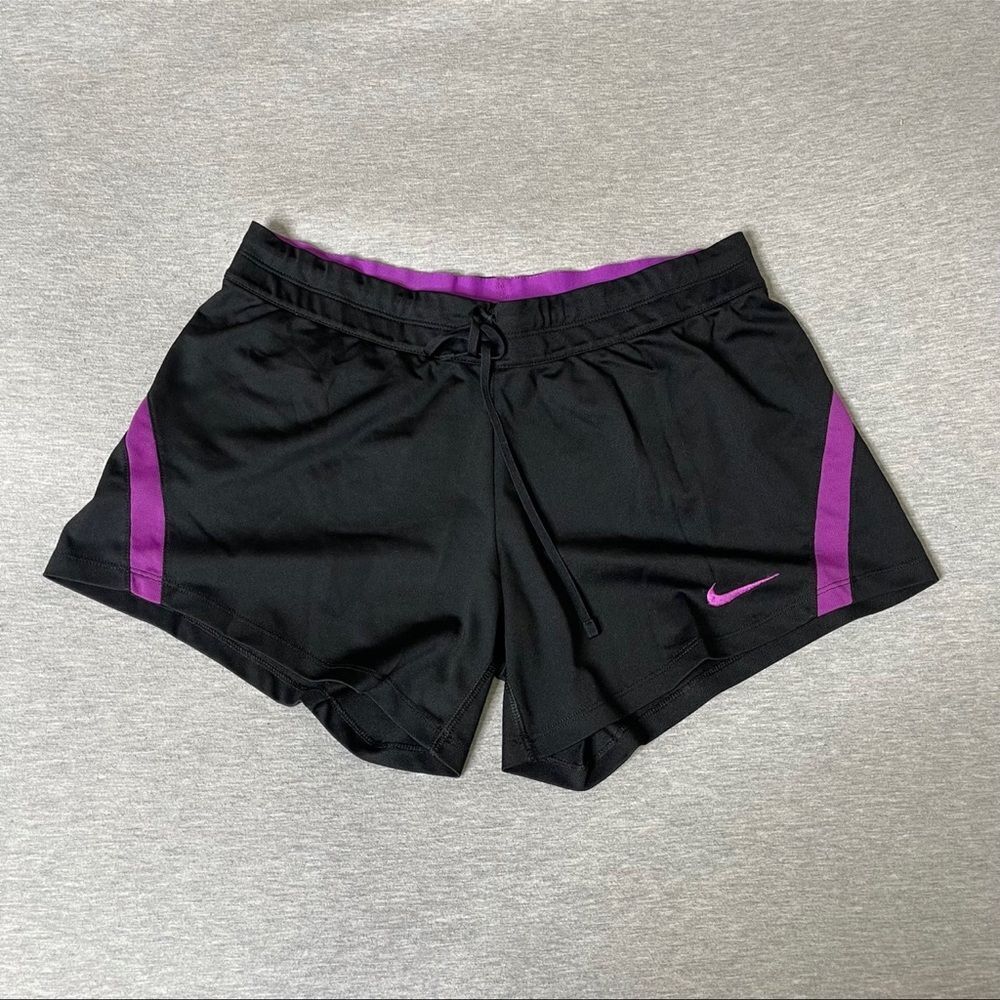 Nike Women's Violet Dri-Fit Running Shorts - Picture 4 of 12